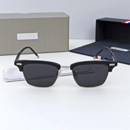 Brand Design Design Men's Polarized Sunglasses Alloy Acetate Square UV400 Sunglass for Women Outdoor Driving Eyewear Shade TB711