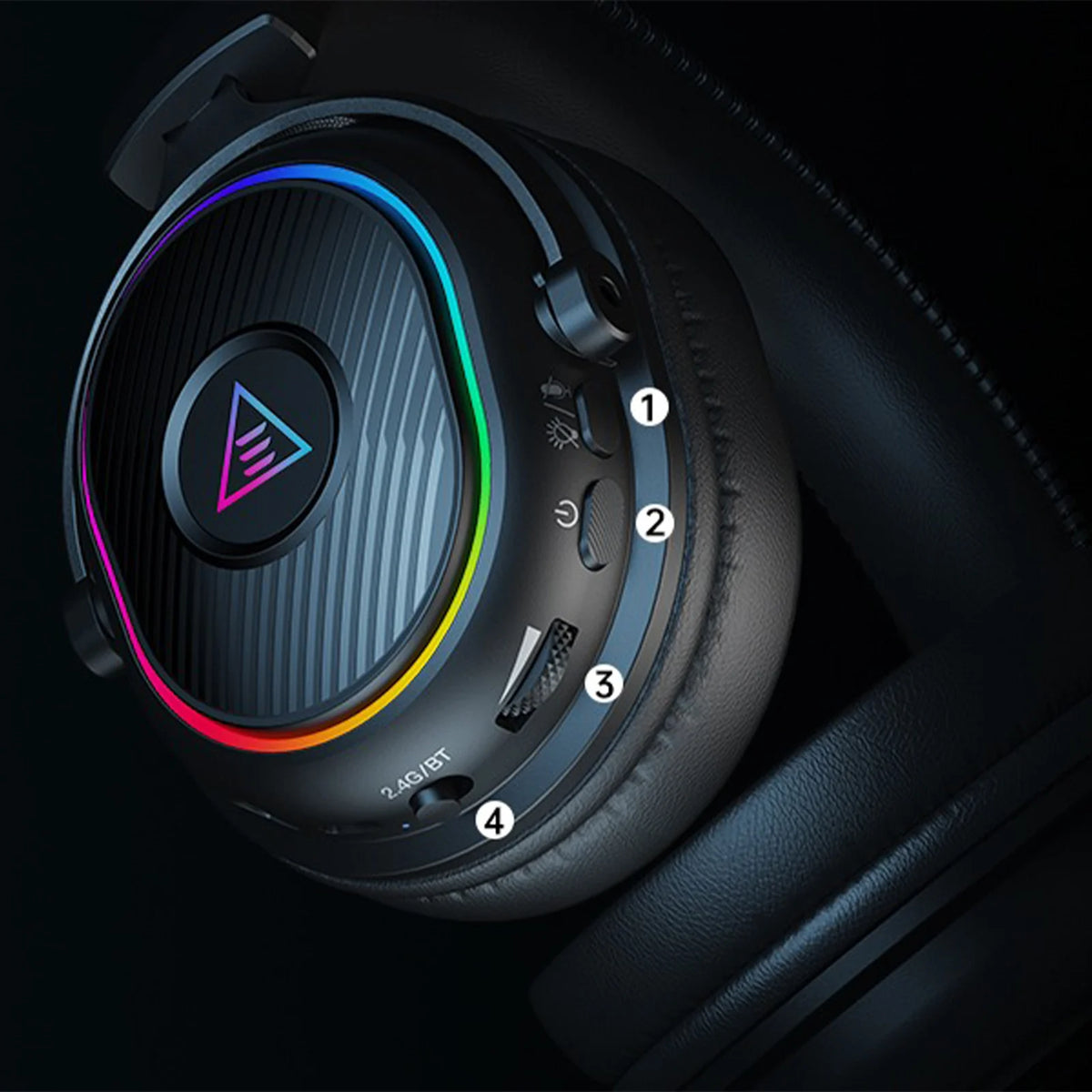 Casque de jeu Bluetooth Oneodio EKSA MaKo, casque sans fil 2,4 GHz, casque gamer, faible latence de 20 ms, avec micro pour PC/PS4/PS5