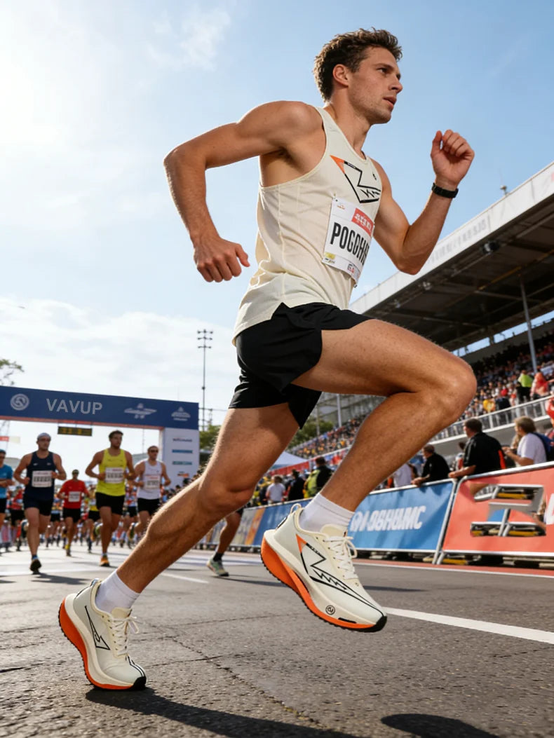 Scarpe da running uomo e donna Chunta con piastra in carbonio, ideali per maratona, sportive, traspiranti, leggere e confortevoli