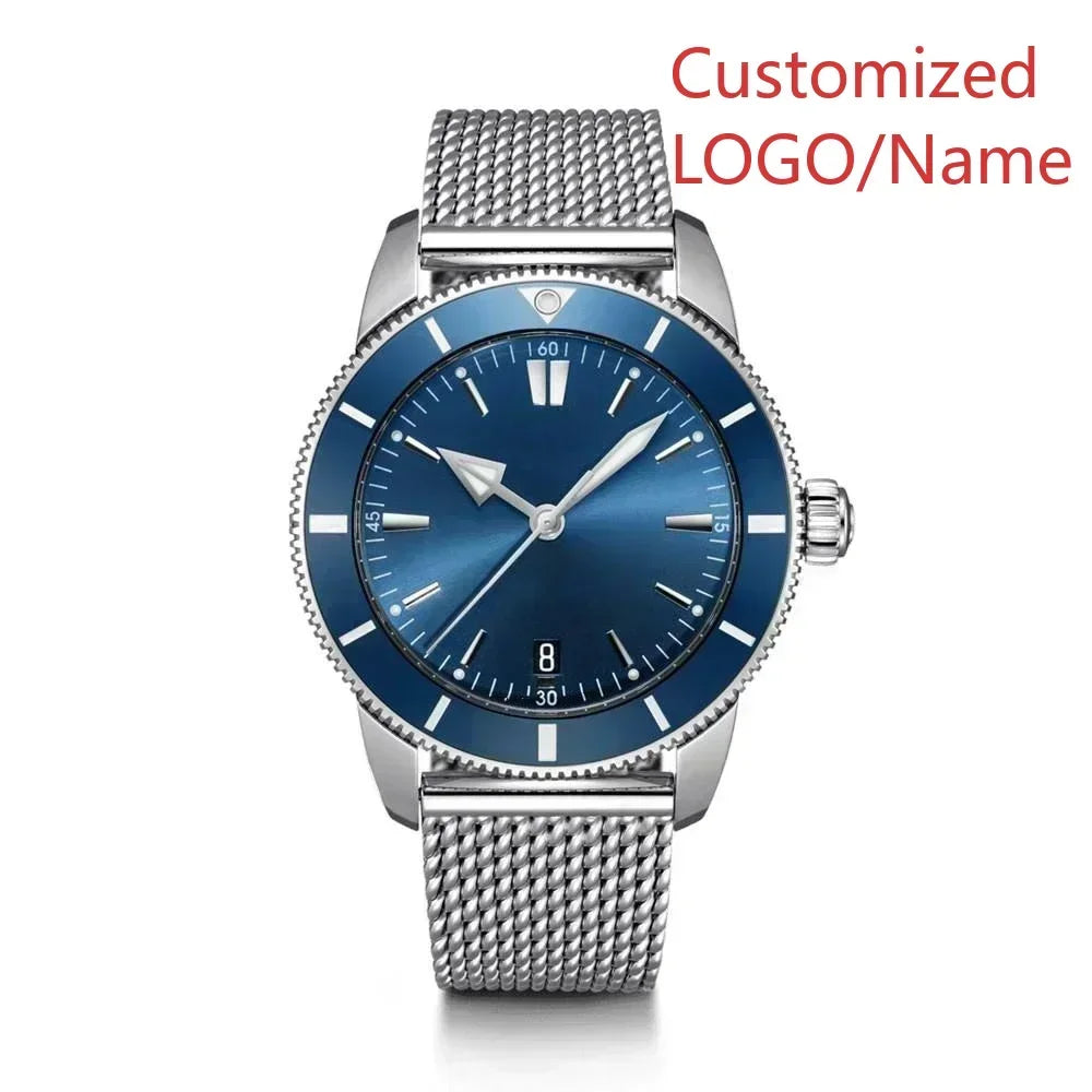 A11 Store Customized Watch Men's Automatic Mechanical Watch Superocean Black Blue Rubber Rose Gold Sport Watches Ceramic