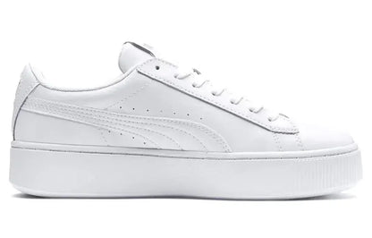 Baskets Puma Vikky Stacked blanches et argentées 369143-02