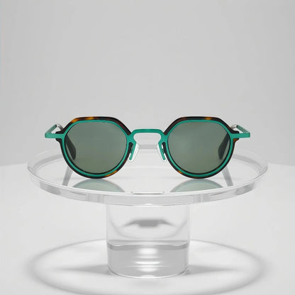 ChicOptix Fashionable Retro Acetate and Metal Sunglasses Unisex Luxury Brand Designer Style UV400 UV Protection Outdoor Casual