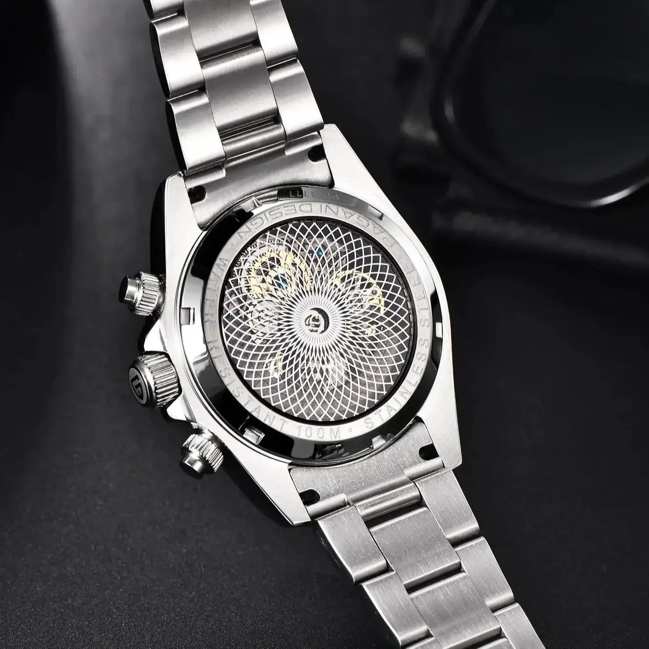 PAGANI DESIGN Men‘s Automatic Mechanical Watch Stainless Steel Waterproof Sport 10Bar Luxury Casual Watch for Men Reloj Hombre