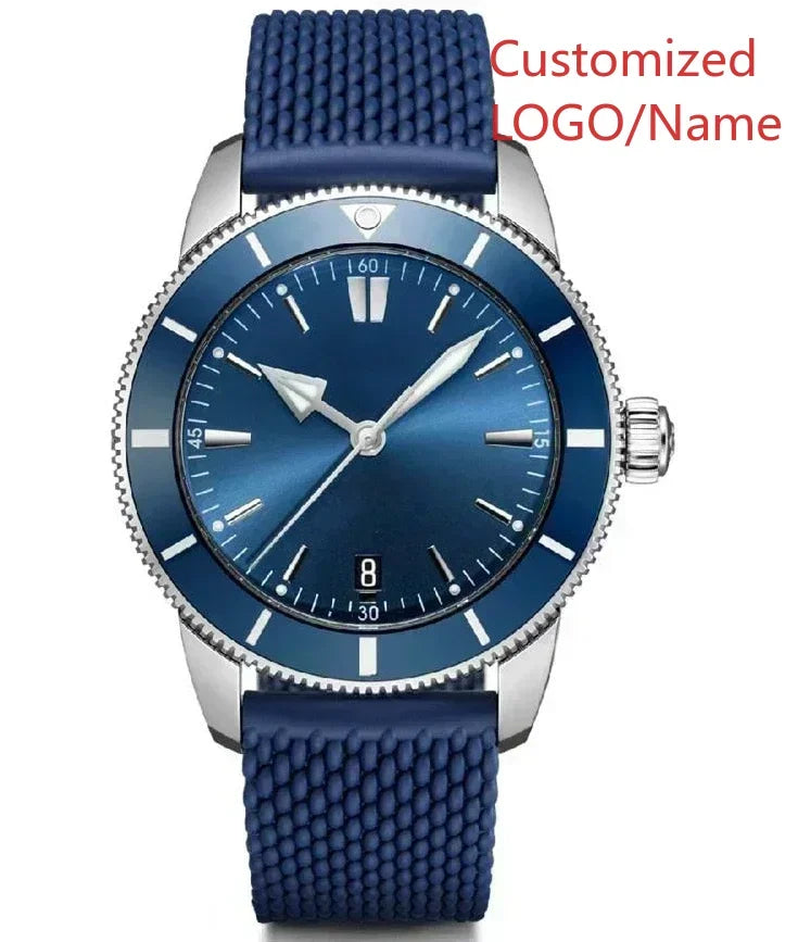 A11 Store Customized Watch Men's Automatic Mechanical Watch Superocean Black Blue Rubber Rose Gold Sport Watches Ceramic