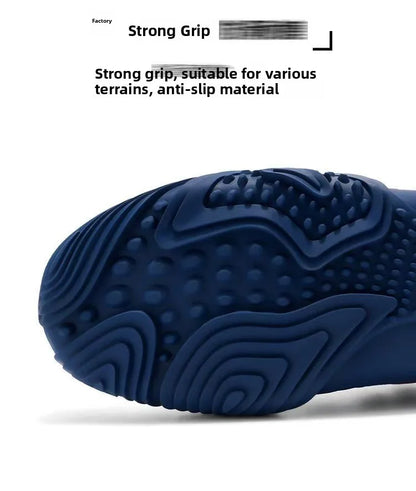 Men's Breathable Running Shoes Lightweight Mesh Upper Comfortable Soft Sole Sporty Casual Sneakers Trendy Summer Footwear