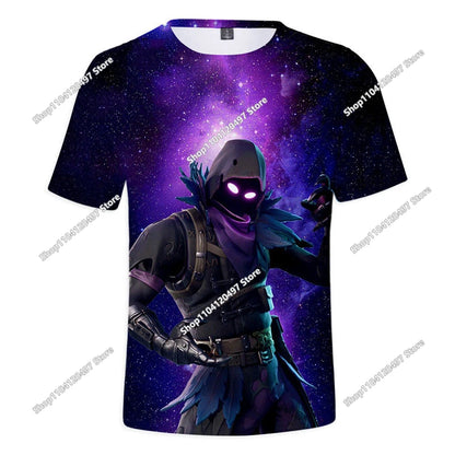Fortnites 3D Printed Short Sleeve T-Shirt Game Cartoon Print Battle Royale Adult Kid Clothes Kids T-shirt Harajuku Tshirt