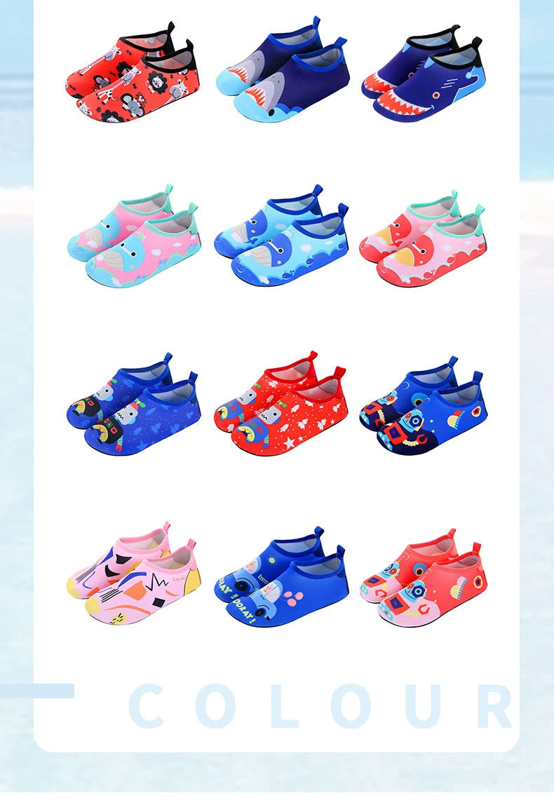 Weiche, faltbare Wasserschuhe für Jungen und Mädchen – Kinder-Strandschuhe für Sommer, Outdoor, Waten, Schwimmen, Surfen und Meer, schnell trocknende Aqua-Schuhe
