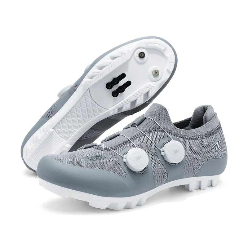 Men's MTB Cycling Shoes New Women's Pink Self-Locking Cleats Speed Road Bicycle Shoes Flat Trail Racing SPD Mountain Bike Sneakers