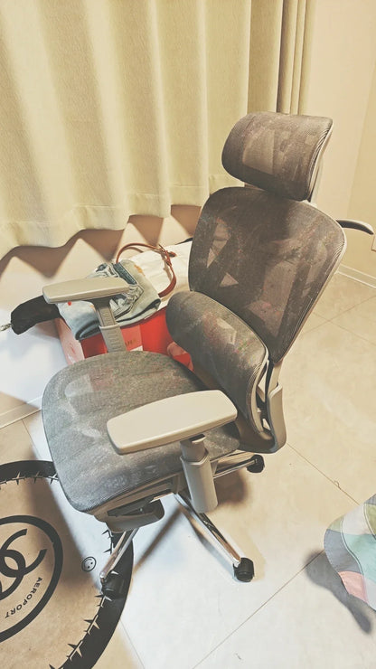 Ergonomic Gaming Chair Office Desk Chair with 3D Headrest, Adjustable Armrests, Lumbar Support, Reclining Computer Chair with Footrest