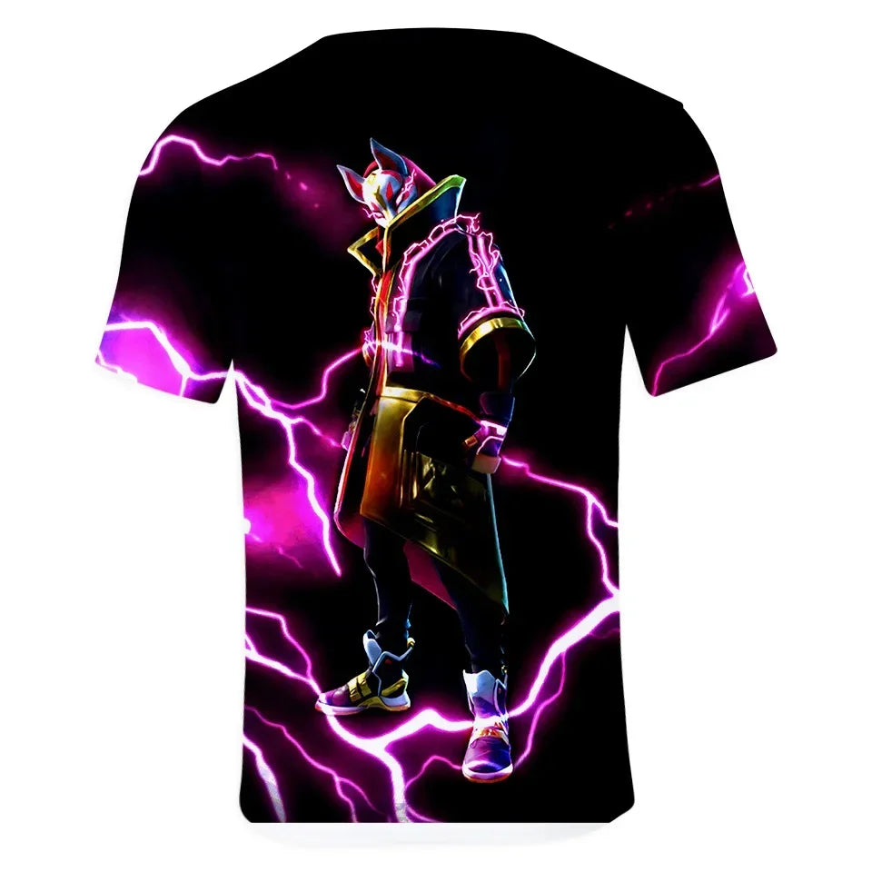 Banana Peely T-shirt Women's Tee Kids Fortnite T-Shirt 3D Printed Men's Battle Royale Game Summer Tops Birthday Gifts