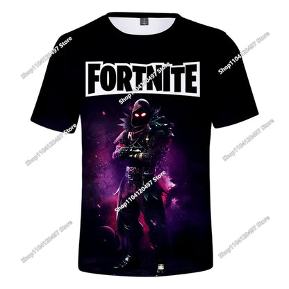 Fortnites 3D Printed Short Sleeve T-Shirt Game Cartoon Print Battle Royale Adult Kid Clothes Kids T-shirt Harajuku Tshirt