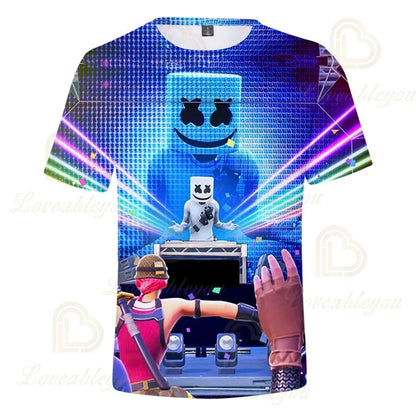 Fortnite Victory Kinderbekleidung für Jungen und Mädchen, Battle Royale 3D-Sweatshirt, Oberteile für Jungen und Mädchen, Kinder-T-Shirt, Hero-Teen-Tops
