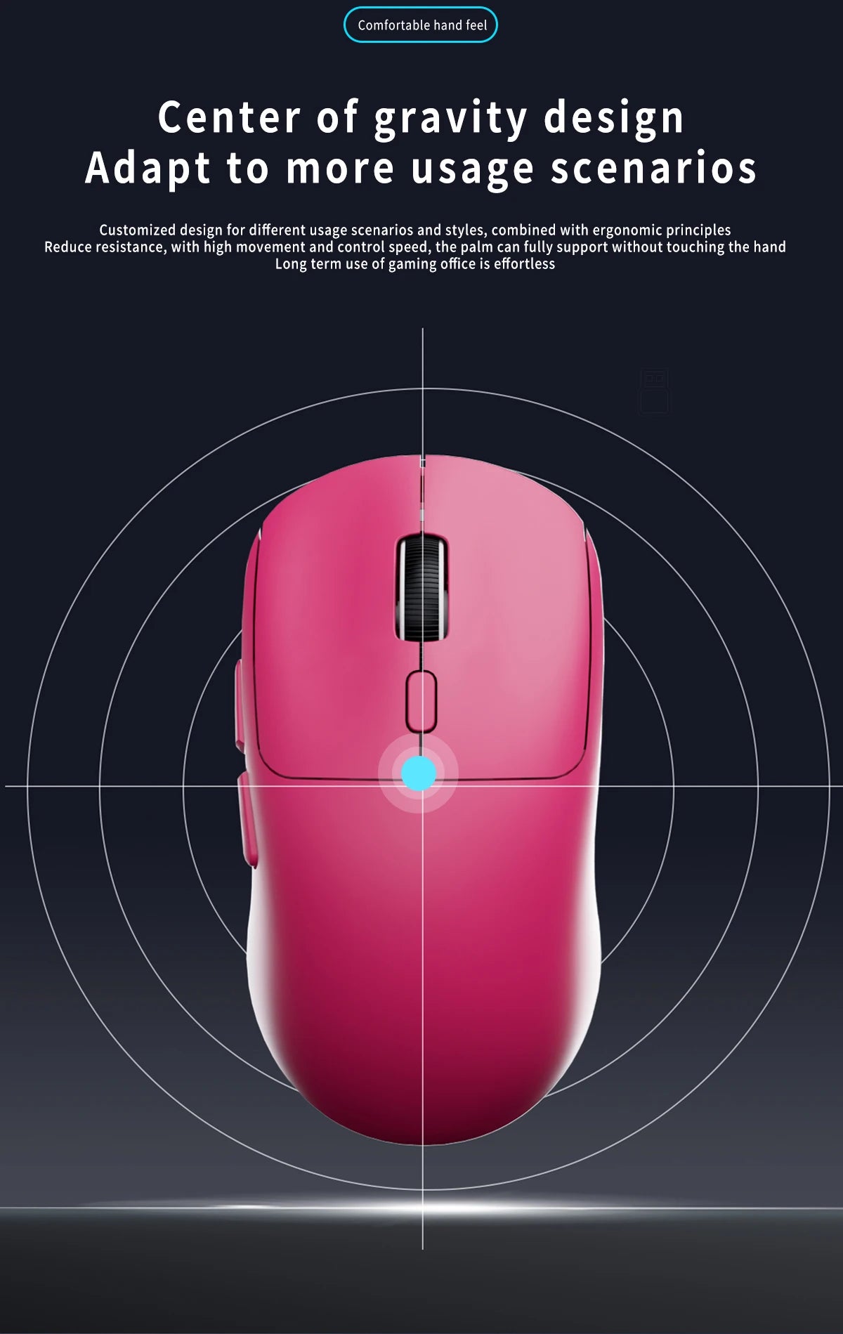 Gaming Mouse Bluetooth Mouse Rechargeable Gamer Paw3395 Lightweight Ergonomic Wireless Mouse Esport