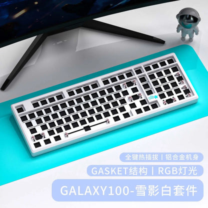 VTER Galaxy100 Full Aluminum Mechanical Keyboard Tri-mode Bluetooth 2.4G Gasket Mount Hot-Swap RGB Gaming Keyboard for PC Mac