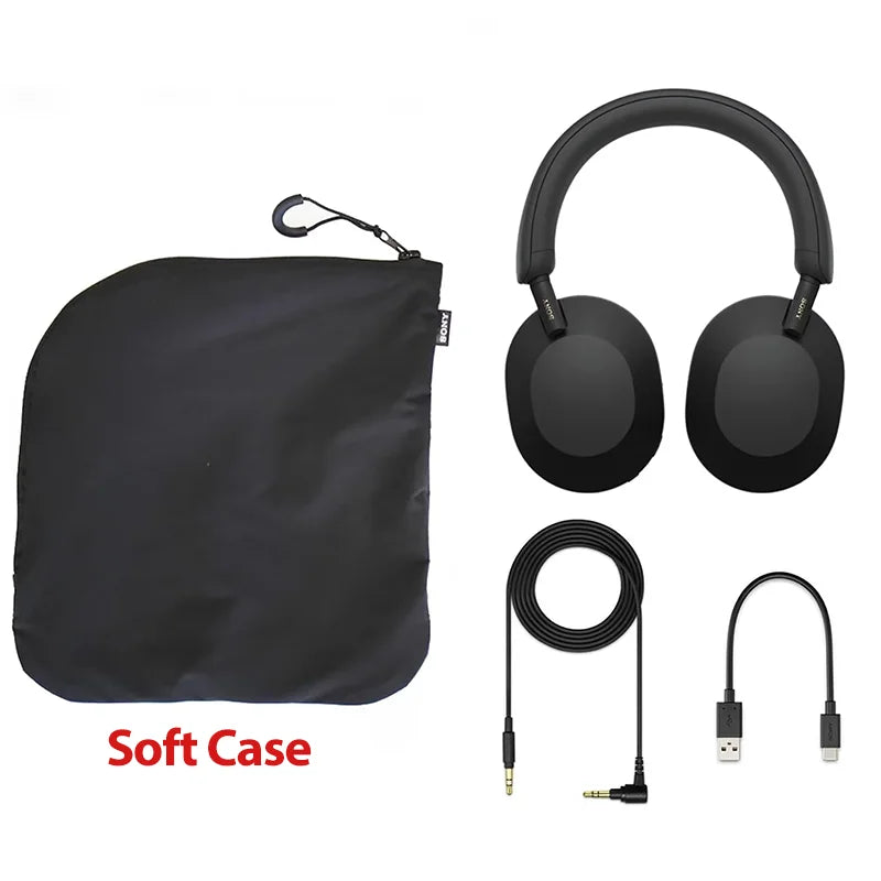 Sony WH-1000XM5 kabellose Noise-Cancelling-Kopfhörer – Premium-Bluetooth-5.2-Over-Ear-HiFi-Headset mit 30mm-Treiber, Mikrofon und langer Akkulaufzeit