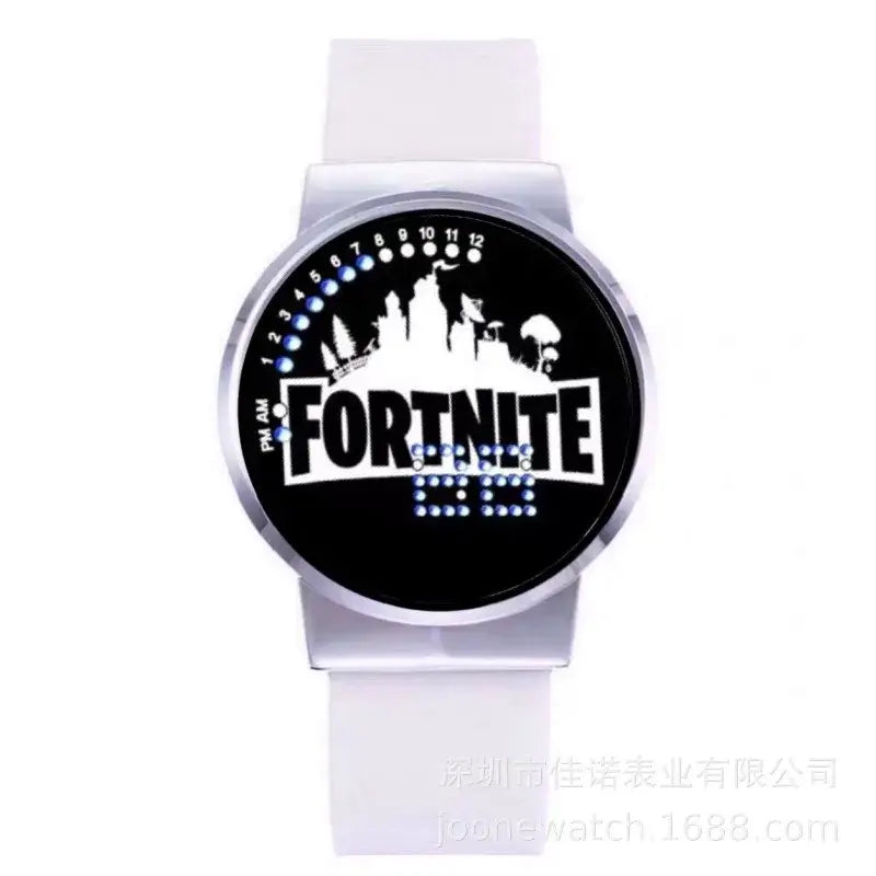 Fortnite часовник със сладък моден Cartoon дизайн, персонализиран Kawaii LED сензорен нощен часовник, ученически електронен часовник, подарък за приятели