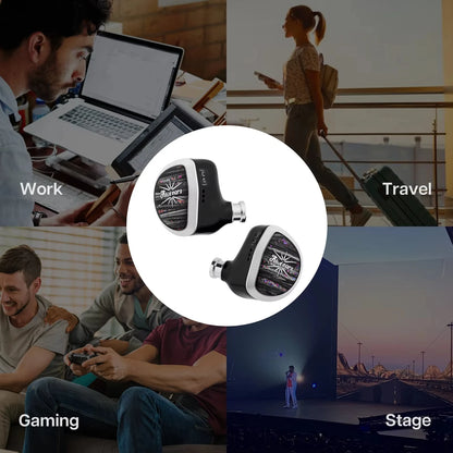 Kiwi Ears Aether HiFi Earphones 15.3mm Planar Driver IEM with Detachable Cable, High-Resolution Wired Earphones for Gaming & Music