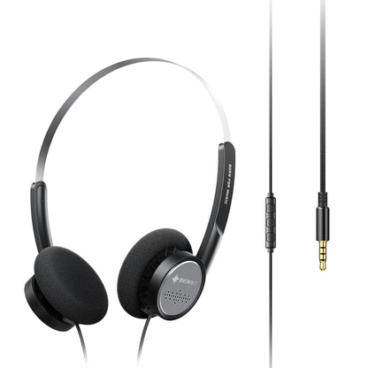 Snowsky/FiiO Wind 3.5mm ON-Ear Headphones for Recording Gaming with Microphone, 40mm Diaphragms driver,HiFi Sound