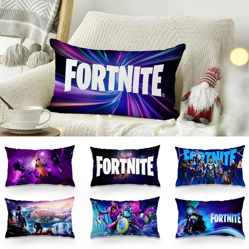 Game Fortnite Luxury Double-sided Printed Rectangle Pillowcase Bedside Pillowcase Sofa Cushion Cover Room Home Decoration