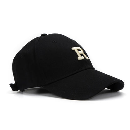 Letter R Embroidery Baseball Cap Cotton Dad Hat Adjustable Cap Men Women Streetwear Outdoor Sports Sun Hat Casual Daily Gorra