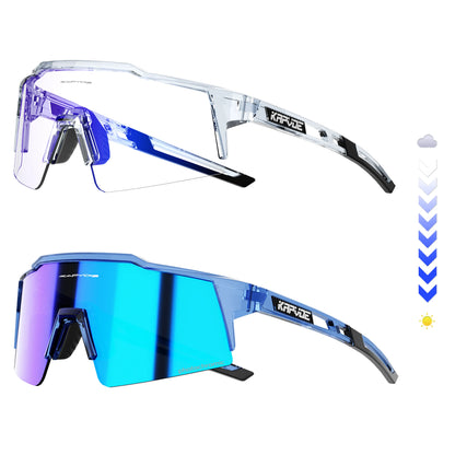 KAPVOE Photochromic Cycling Sunglasses for Men Glasses Fashion Mountain Bicycle Road Speed Cool Goggles Sports MTB Bike Eyewear