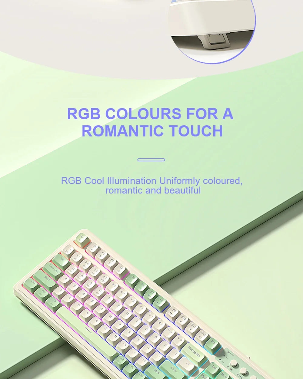 AULA S99 독거미 키보드 Membrane KeyboardWireless Bluetooth Wired Three Mode RGB Gamer Keyboards Office Typing Mute 99 Keys