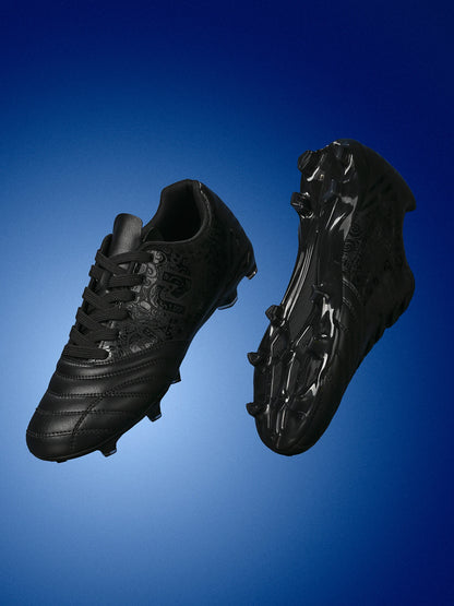 Chaussures de football AG/FG pour l'extérieur, tige respirante en PU, crampons longs en TPU stables, pour hommes et femmes, bottes d'entraînement de football sur gazon