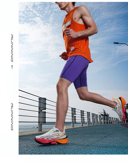 Running Shoes Carbon Board Speciality Marathon Men Sports Breathable Lightweight Women's Comfortable Athletic Nonskid Sneakers