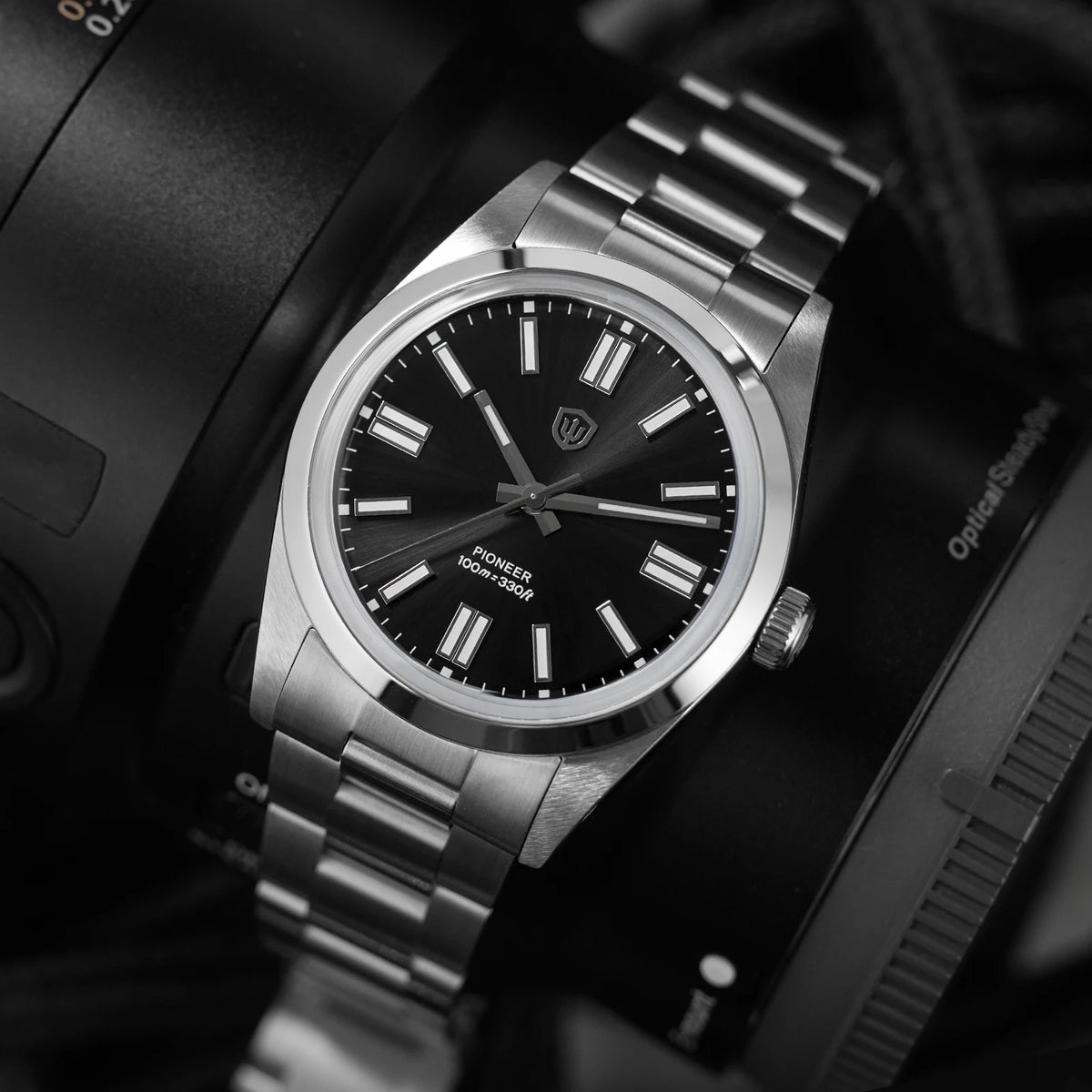 Watchdives WD1016 V3 Quartz Watch 37mm Stainless Steel Case Sapphire Vintage Watch  VH31 Sweep Movemet 100m Waterproof Men Watch