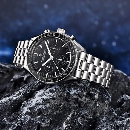 PAGANI DESIGN Moon sat – luksuzni kvarcni kronograf za muškarce, sportski stil, safirno staklo s antirefleksivnim premazom, luminescentni prikaz