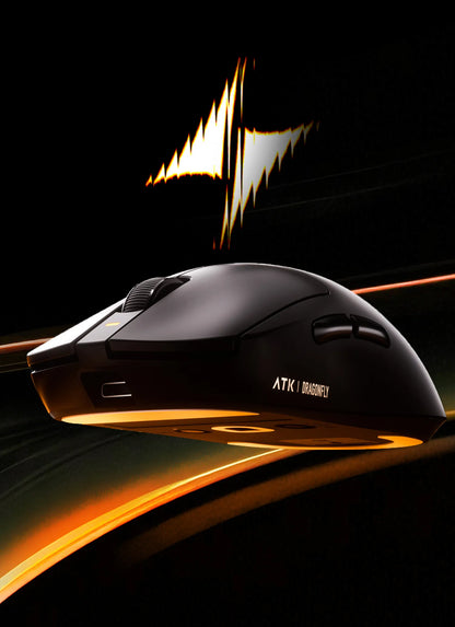 ATK A9 Wireless Gaming Mouse NearLink Technology Ergonomic PAW3395 Tri-Mode Bluetooth Low Latency Esports Mice PC