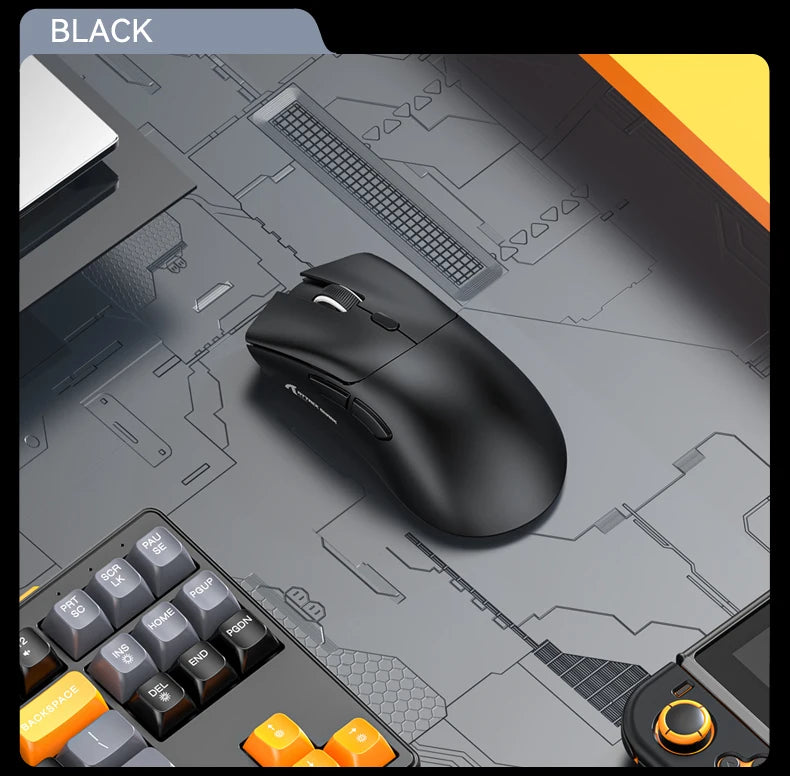 Attack Shark R1 Tri-Mode 2.4g-BT-Wired, PAW3311 18000DPI, 59g Lightweight Gaming Mouse