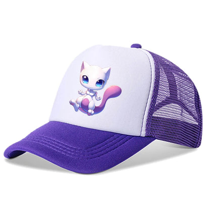 Kawaii Pikachus Squirtle Baseball Cap Pokemons Cartoon Kids Adult Sun-proof Sunhat Cute Boy Girl Outdoor Peak Cap Summer Dad Hat