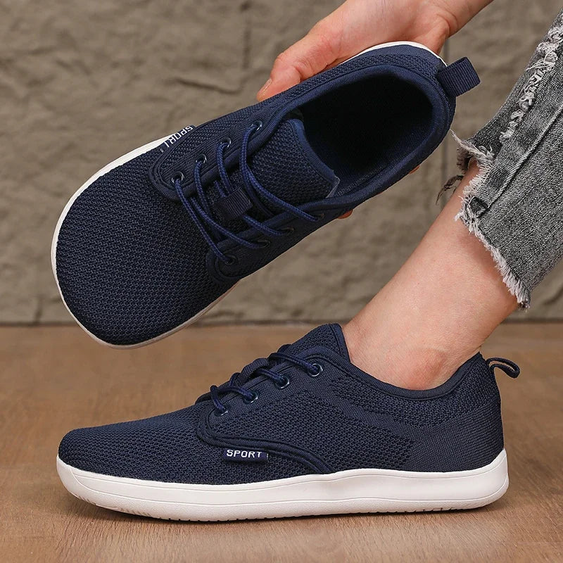 Women's Walking Flat Shoes Soft Mesh Suitable for Travel Wide Fit Lightweight Support Fitness and Leisure Sports Shoes for Men