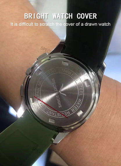 Droppshiping Products 2025 Men Watch Specht&Sohne Japan Chronograph Quartz Wristwatch Rose Gold Relogio Masculino 50M Waterproof