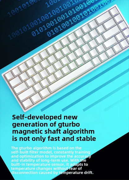 Mars 68 PRO magnetic axis mechanical keyboard gaming keyboard 0 dead zone plug and unplug RGB light wired wireless selectable
