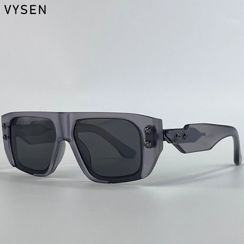 Polarized Steampunk Square Sunglasses Men 2026 Luxury Brand Punk Big Frame Driving Sun Glasses Fashion Eyewear For Male Shades