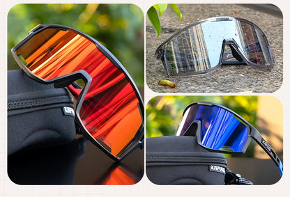 KAPVOE Men Women Road Bike UV400 Goggles Mountain Sports Eyewear Outdoor Photochromic Cycling Sunglasses Bicycle Cycling Glasses