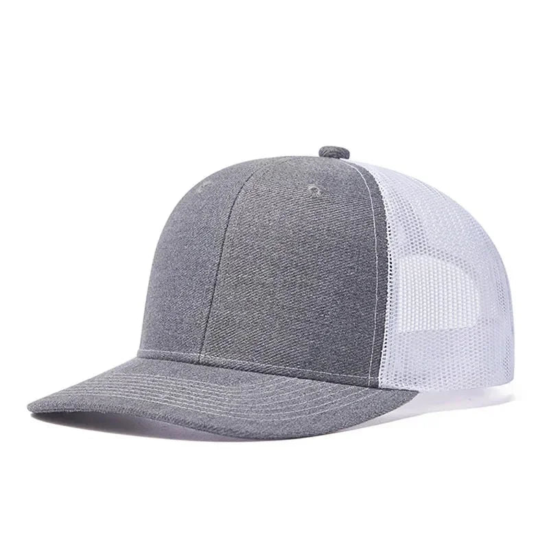 Hot Sale Summer Mesh Baseball Cap Men Women Slight Curved Snapback Trucker Hat Unisex Casual Outdoor Breathable Dad Cap Gorras