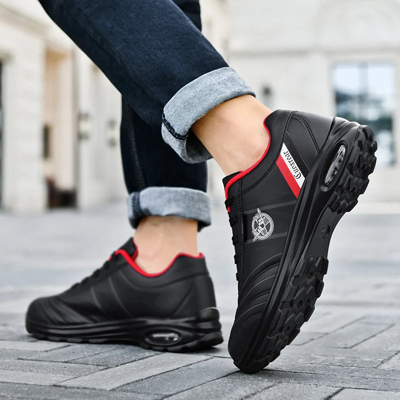 Chaussures de sport pour hommes grande taille respirant confortable résistant à l'usure Snekaers semelle souple chaussures de course plates décontractées pour homme