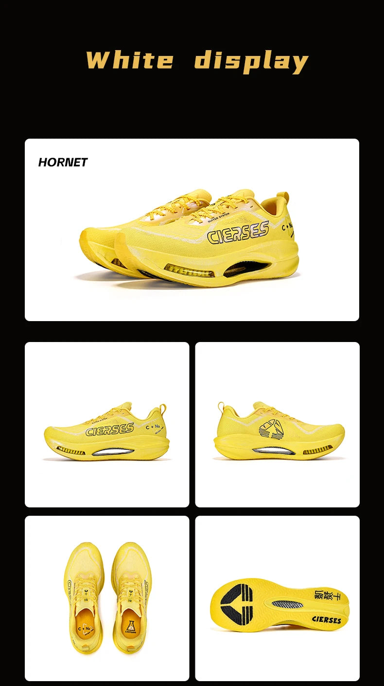 CIERSES  New Carbon Fiber Marathon Racing Training Shoes Breathable And Shock-Absorbing Air Cushion Men's Casual Sports Shoes