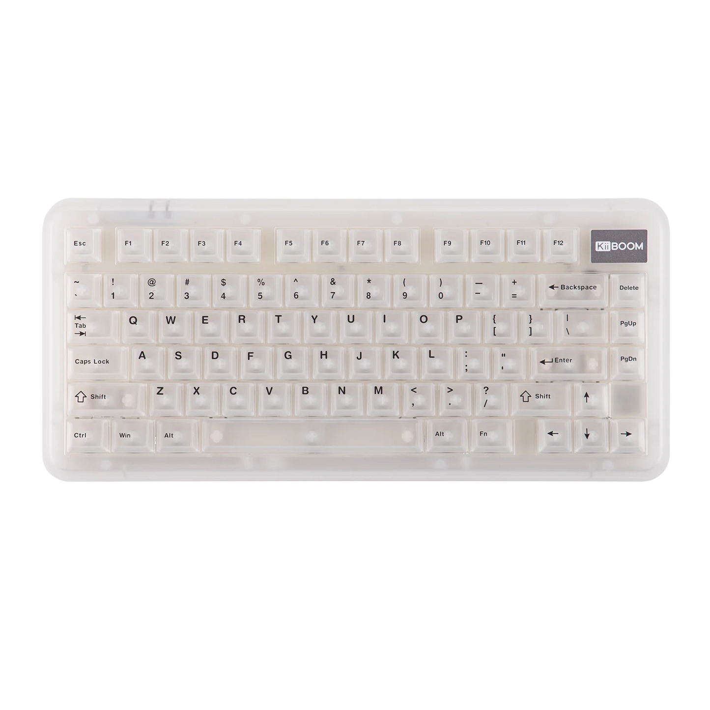 KiiBOOM Phantom81 Lite QMK/VIA 75% Hot-Swap Gasket Wired/BT/2.4GHz Wireless Mechanical Keyboard ABS Case+UV Tech RGB Backlights