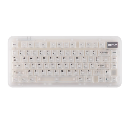 KiiBOOM Phantom81 Lite QMK/VIA 75% Hot-Swap Gasket Wired/BT/2.4GHz Wireless Mechanical Keyboard ABS Case+UV Tech RGB Backlights