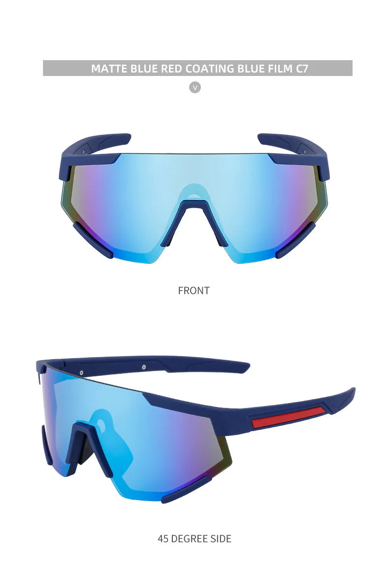 Sports Once-piece Shield Sunglasses Women Men 2026 Luxury Brand Designer Outdoor Cycling Steampunk Sun Glasses For Male Eyewear