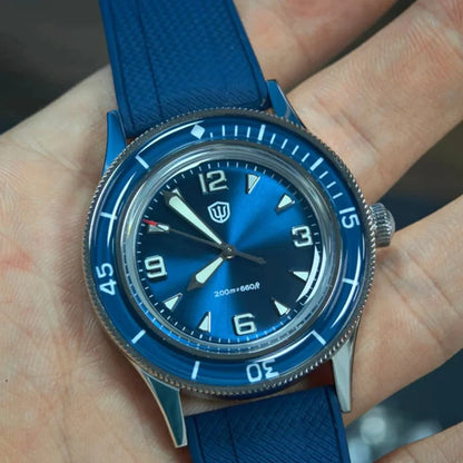 Watchdives WD50Q Vintage Watch VH31 Quartz Movement Bubble Sapphire BGW9 Luminous 30bar Waterproof Stainless Steel 38mm Watches