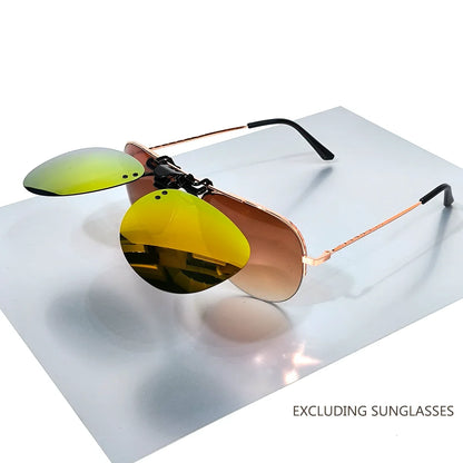 Trendy Cool Clip-on Sunglasses Polarized  Fashion Glasses, for Men Women Outdoor Sports Party Vacation Travel Driving