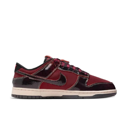 „Nike Dunk Low“ bordo spalvos, neslystantys, patvarūs, retro stiliaus žemi sportiniai bateliai, unisex, modelis HQ1965-600
