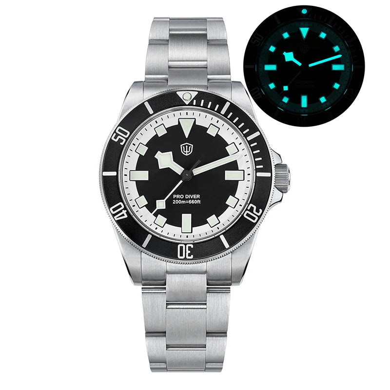 Watchdives WD1969 Pro Quartz Watches New Dial VH31 Sweep Seconds Movement 200m Waterproof Men Watches Luminous Luxury Watches