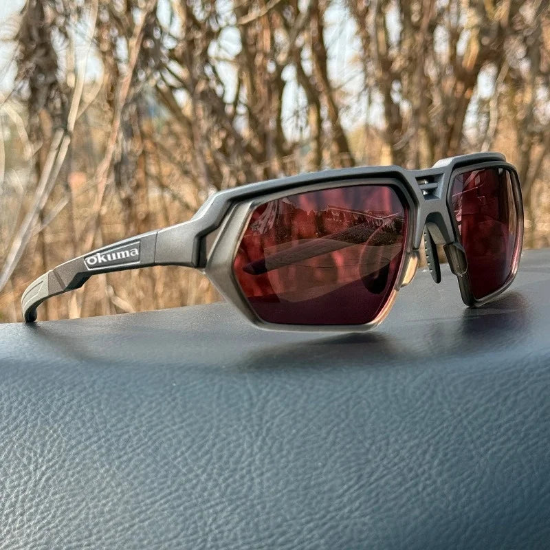 OKUMA New outdoor fishing fishing glasses for UV400 polarization to find fish, suitable for cycling, hiking and mountaineering.