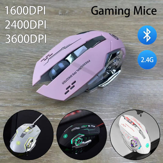Carpbaba GM6 gamerska miška, nastavljiva žična optična LED računalniška miška z USB kablom, tiha miška za prenosnik in PC